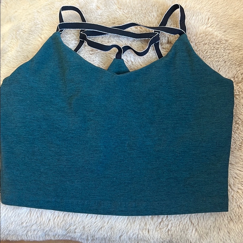 Beyond Yoga Teal Strappy Top